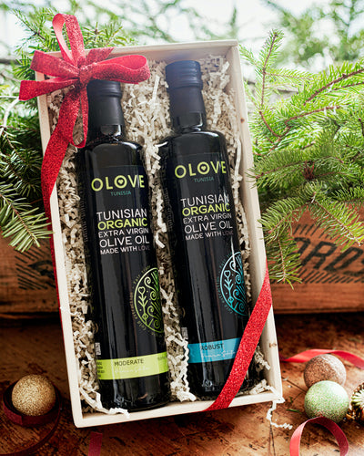 Gift Box OLOVE Moderate & Robust olive oils Pack of 2
