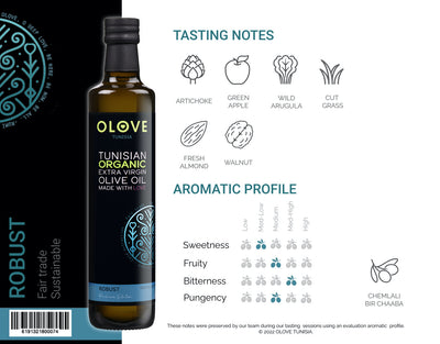 Robust extra virgin organic olive oil 500ml